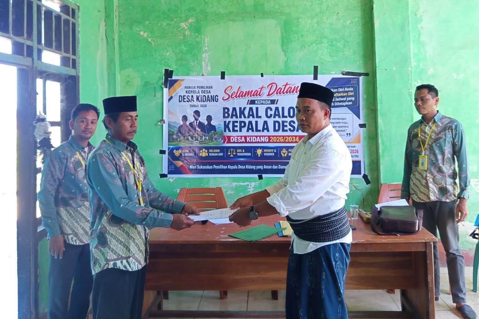 Murdan Resmi Mendaftar sebagai Calon Kepala Desa Kidang