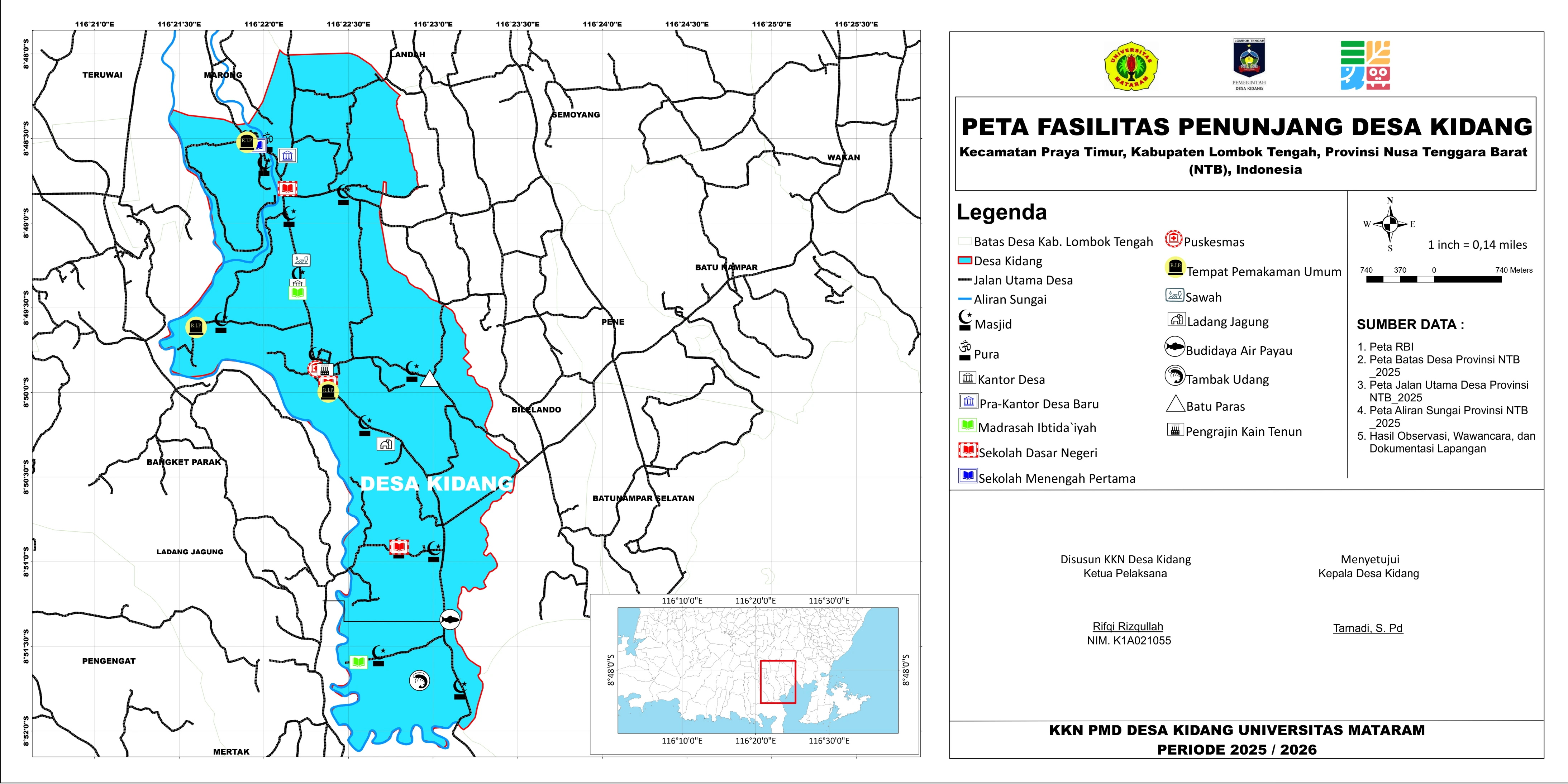Penunjang Desa Kidang Lombok Tengah