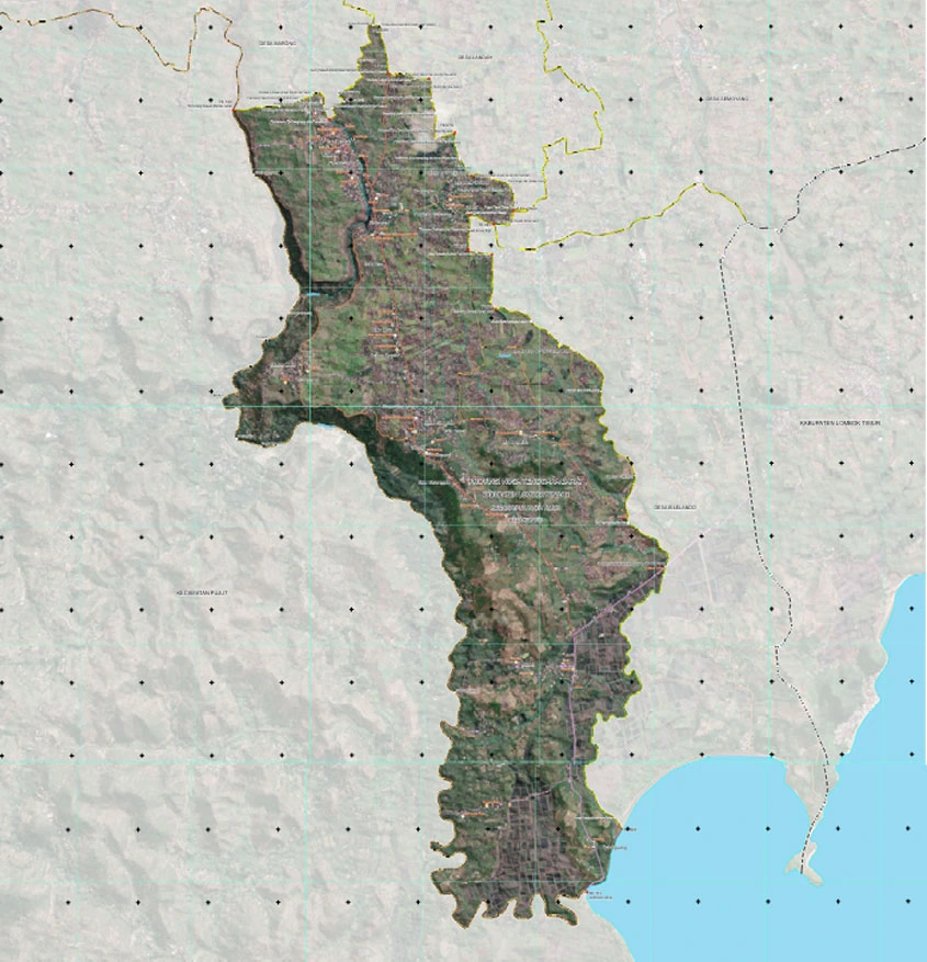 Peta Wilayah Desa Kidang Lombok Tengah